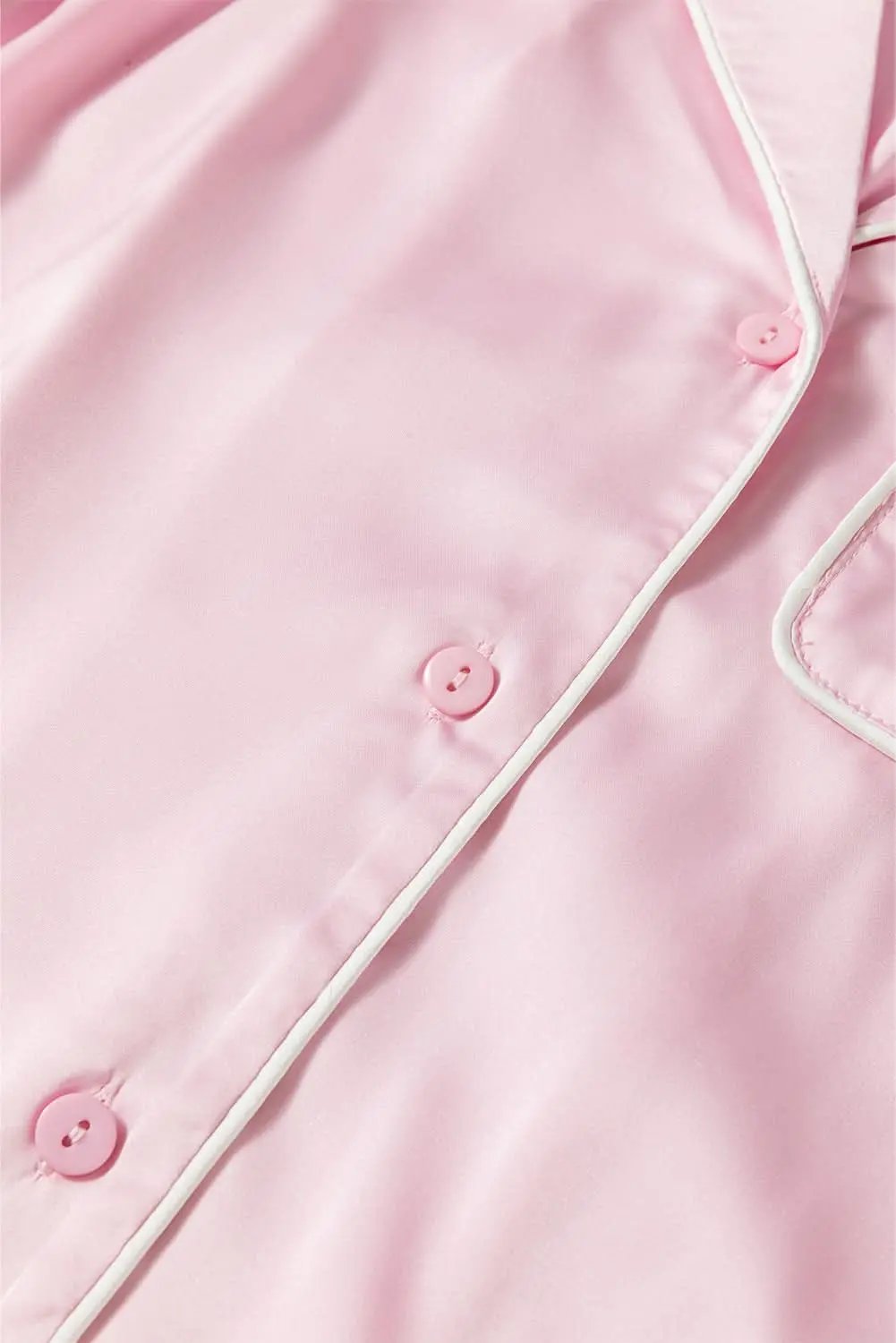 Light pink satin lounge set - Love Salve